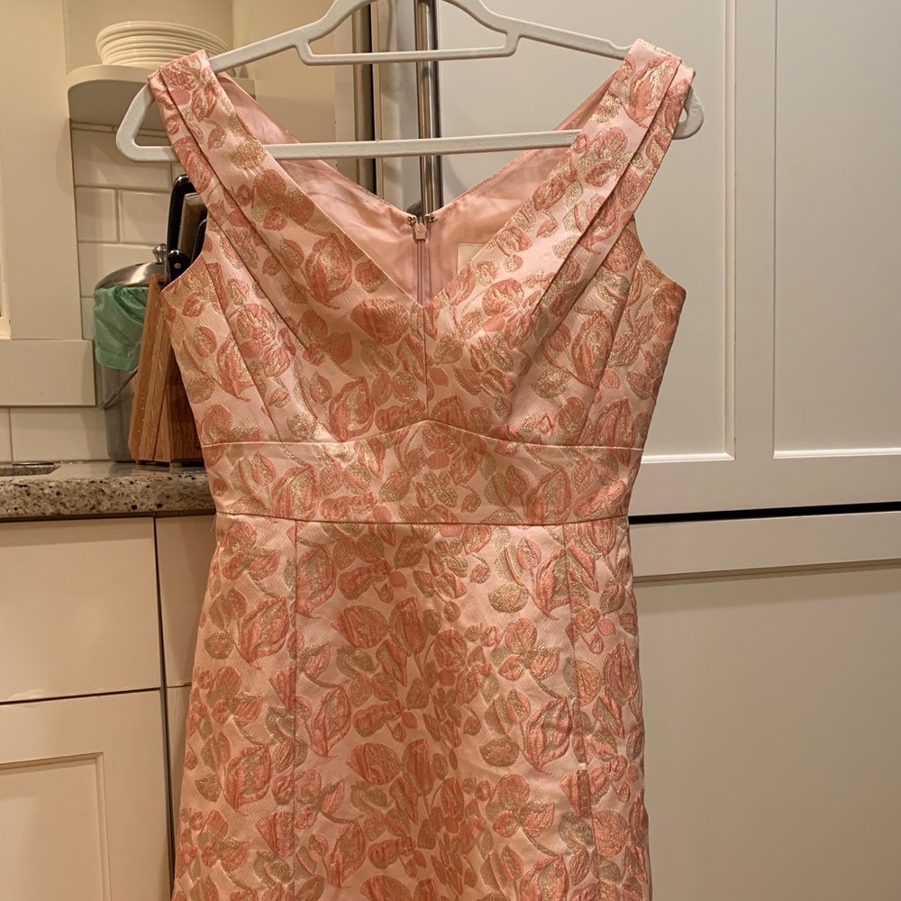 LIMITED EDITION kate spade gold and pink dress